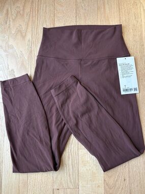 RARE! Lululemon brown earth align hr pant 25” size 6
